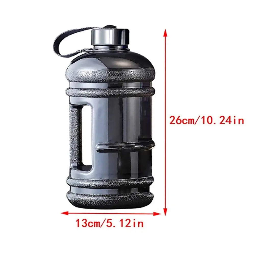 Training Sports Workout Drink Bottle 2L PETG Large Capacity Water Bottle Shaker Bottle with Handle Outdoor Gym Gallon Bottle