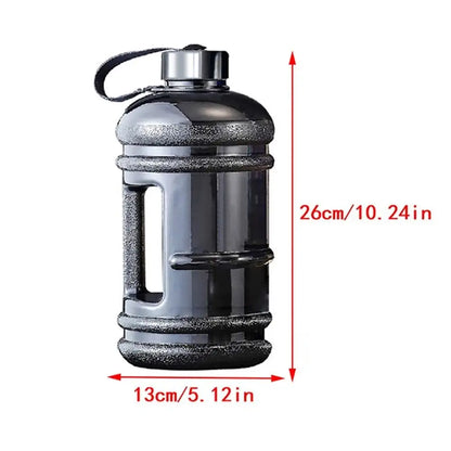 Training Sports Workout Drink Bottle 2L PETG Large Capacity Water Bottle Shaker Bottle with Handle Outdoor Gym Gallon Bottle