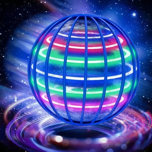 LED Light up Flying Ball Boomerang - Magic Fly Nova Orb Hover Spinner Fidget Toy for Children Family Fun Gift