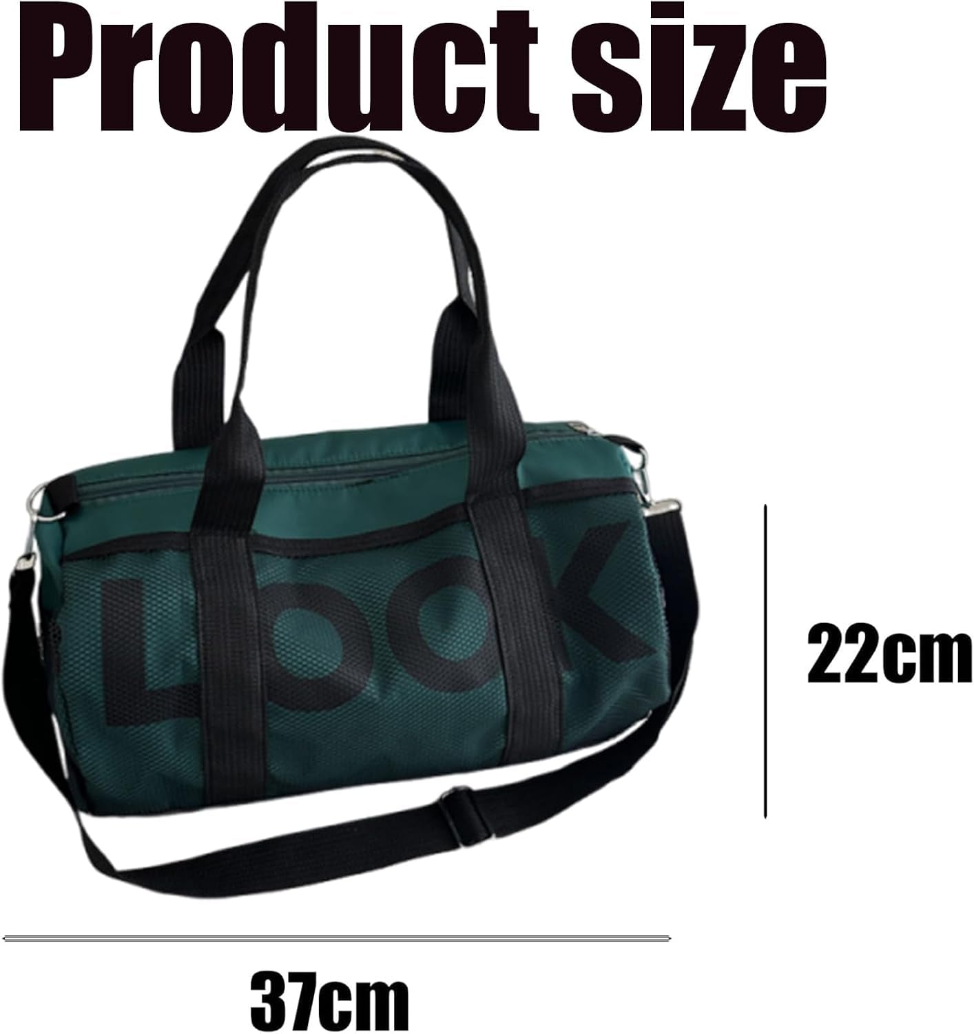 Gym Bag Smal, Small Holdall, Mini Gym Bag, Water Resistant Carry on Bag Sport Travel Training Journey, Overnight Travel Weekend Holdall Bags Fitness Handbag for Workout